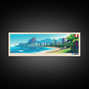 Lima, Peru Panoramic Travel Poster Canvas Print, Lima, Peru Painting, Peru Art, Lima Panoramic Travel Art, Travel Painting