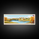 Milton Keynes, England Panoramic Travel Poster Canvas Print, Milton Keynes, England Painting, England Art, Milton Keynes Panoramic Travel Art, Travel Painting