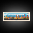 Morelia, Mexico Panoramic Travel Poster Canvas Print, Morelia, Mexico Painting, Mexico Art, Morelia Travel Art, Living Room Painting