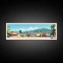 Obuasi, Ghana Panoramic Travel Poster Canvas Print, Obuasi, Ghana Painting, Ghana Art, Obuasi Panoramic Travel Art, Travel Painting