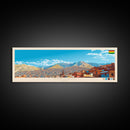 Oruro, Bolivia Panoramic Travel Poster Canvas Print, Oruro, Bolivia Painting, Bolivia Art, Oruro Panoramic Travel Art, Travel Painting