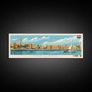 Porto Alegre, Brazil Panoramic Travel Poster Canvas Print, Porto Alegre, Brazil Painting, Brazil Art, Porto Alegre Travel Art, Living Room Painting