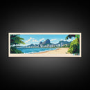 Santo Andre, Brazil Panoramic Travel Poster Canvas Print, Santo Andre, Brazil Painting, Brazil Art, Santo Andre Panoramic Travel Art, Travel Painting