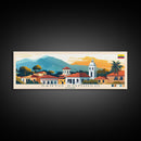 Santo Domingo, Ecuador Panoramic Travel Poster Canvas Print, Santo Domingo, Ecuador Painting, Ecuador Art, Santo Domingo Travel Art, Guest Room Painting