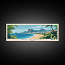 Sao Goncalo, Brazil Panoramic Travel Poster Canvas Print, Sao Goncalo, Brazil Painting, Brazil Art, Sao Goncalo Travel Art, Guest Room Painting