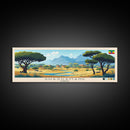 Shashamane, Ethiopia Travel Poster Panoramic Canvas Print, Shashamane, Ethiopia Painting, Ethiopia Art, Shashamane Travel Art, Guest Room Painting