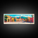 Tlaquepaque, Mexico Panoramic Travel Poster Canvas Print, Tlaquepaque, Mexico Painting, Mexico Art, Tlaquepaque Panoramic Travel Art, Travel Painting