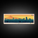 Zapopan, Mexico Panoramic Travel Poster Canvas Print, Zapopan, Mexico Painting, Mexico Art, Zapopan Travel Art, Guest Room Painting