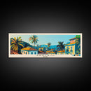 Aracaju, Brazil Panoramic Canvas Print, Aracaju, Brazil Painting, Brazil Art, Aracaju Travel Poster, Travel Art, Living Room Painting