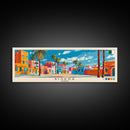 Biskra, Algeria Panoramic Canvas Print, Biskra, Algeria Painting, Algeria Art, Biskra Travel Poster, Travel Art, Living Room Painting