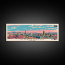 Bloemfontein, South Africa Panoramic Canvas Print, Bloemfontein, South Africa Painting, South Africa Art, Bloemfontein Travel Poster, Travel Art, Guest Room Painting