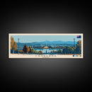 Canberra, Australia Panoramic Canvas Print, Canberra, Australia Painting, Australia Art, Canberra Travel Poster, Travel Art, Guest Room Painting