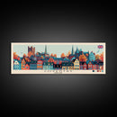 Coventry, England Panoramic Canvas Print, Coventry, England Painting, England Art, Coventry Travel Poster, Travel Art, Living Room Painting