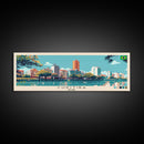 Curitiba, Brazil Panoramic Canvas Print, Curitiba, Brazil Painting, Brazil Art, Curitiba Travel Poster, Travel Art, Guest Room Painting