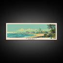 Durban, South Africa Panoramic Canvas Print, Durban, South Africa Painting, South Africa Art, Durban Travel Poster, Travel Art, Guest Room Painting