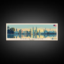 Kuala Lumpur, Malaysia Panoramic Canvas Print, Kuala Lumpur, Malaysia Painting, Malaysia Art, Kuala Lumpur Travel Poster, Travel Art, Guest Room Painting