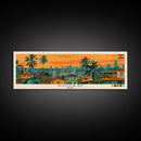 Kumasi, Ghana Panoramic Canvas Print, Kumasi, Ghana Painting, Ghana Art, Kumasi Travel Poster, Travel Art, Living Room Painting