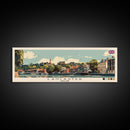 Lancaster, England Panoramic Canvas Print, Lancaster, England Painting, England Art, Lancaster Travel Poster, Travel Art, Guest Room Painting