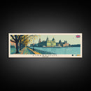 Liverpool, England Panoramic Canvas Print, Liverpool, England Painting, England Art, Liverpool Travel Poster, Travel Art, Guest Room Painting