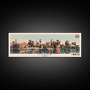 Luxor, Egypt Panoramic Canvas Print, Luxor, Egypt Painting, Egypt Art, Luxor Travel Poster, Travel Art, Vacation Gift