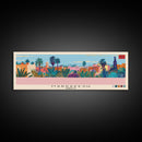 Marrakesh, Morocco Panoramic Canvas Print, Marrakesh, Morocco Painting, Morocco Art, Marrakesh Travel Poster, Travel Art, Housewarming Gift