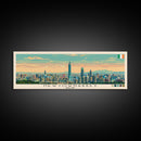 Newtownabbey, Ireland Panoramic Canvas Print, Newtownabbey, Ireland Painting, Ireland Art, Newtownabbey Travel Poster, Travel Art, Guest Room Painting