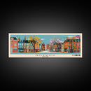 Norwich, England Panoramic Canvas Print, Norwich, England Painting, England Art, Norwich Travel Poster, Travel Art, Vacation Gift