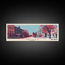 Paisley, Scotland Panoramic Canvas Print, Paisley, Scotland Painting, Scotland Art, Paisley Travel Poster, Travel Art, Housewarming Gift