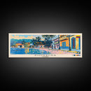 Riohacha, Colombia Panoramic Canvas Print, Riohacha, Colombia Painting, Colombia Art, Riohacha Travel Poster, Travel Art, Guest Room Painting