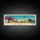 San Lorenzo, Paraguay Panoramic Canvas Print, San Lorenzo, Paraguay Painting, Paraguay Art, San Lorenzo Travel Poster, Travel Art, Housewarming Gift