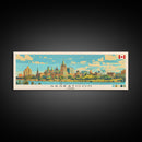 Saskatoon, Canada Panoramic Canvas Print, Saskatoon, Canada Painting, Canada Art, Saskatoon Travel Poster, Travel Art, Guest Room Painting