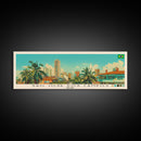 Sao Jose dos Campos, Brazil Panoramic Canvas Print, Sao Jose dos Campos, Brazil Painting, Brazil Art, Sao Jose dos Campos Travel Poster, Travel Art, Guest Room Painting