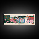 St Davids, Wales Panoramic Canvas Print, St Davids, Wales Painting, Wales Art, St Davids Travel Poster, Travel Art, Living Room Painting