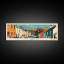 St Asaph, Wales Panoramic Canvas Print, St Asaph, Wales Painting, Wales Art, St Asaph Travel Poster, Travel Art, Housewarming Gift