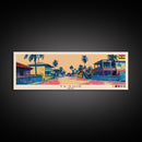 Teshie, Ghana Panoramic Canvas Print, Teshie, Ghana Painting, Ghana Art, Teshie Travel Poster, Travel Art, Living Room Painting