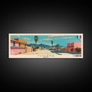 Tijuana, Mexico Panoramic Canvas Print, Tijuana, Mexico Painting, Mexico Art, Tijuana Travel Poster, Travel Art, Housewarming Gift