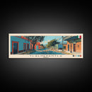Tlalnepantla, Mexico Panoramic Canvas Print, Tlalnepantla, Mexico Painting, Mexico Art, Tlalnepantla Travel Poster, Travel Art, Vacation Gift