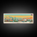 Ulaanbaatar, Mongolia Panoramic Canvas Print, Ulaanbaatar, Mongolia Painting, Mongolia Art, Ulaanbaatar Travel Poster, Travel Art, Housewarming Gift