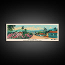 Uvira, Congo Panoramic Canvas Print, Uvira, Congo Painting, Congo Art, Uvira Travel Poster, Travel Art, Guest Room Painting
