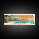 Vina del Mar, Chile Panoramic Canvas Print, Vina del Mar, Chile Painting, Chile Art, Vina del Mar Travel Poster, Travel Art, Living Room Painting