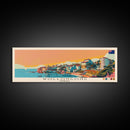 Wollongong, Australia Panoramic Canvas Print, Wollongong, Australia Painting, Australia Art, Wollongong Travel Poster, Travel Art, Vacation Gift
