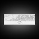Panoramic Mesa City Map, Florida Art, Map Print, Minimalist Wall Art, Canvas Art, Housewarming Gift, Street Map Art, Closing Gift