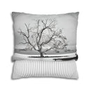 "Lone Tree in Water" Throw Pillow