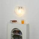 Frosted Petal Glass Wall Light
