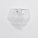 Frosted Petal Glass Wall Light