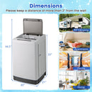 Full-Automatic Washing Machine Washer and Spin Combo-Grey