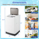 Full-Automatic Washing Machine Washer and Spin Combo-Grey by DirectDeals