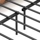 Full/Queen Bed Frame with 2-Tier Storage Headboard and Charging Station by LJGDeals