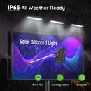 Solar Billboard Sign Lights Outdoor, 232 led Super Bright Sign light, Adjustable Bracket & Wall Mount 2-in-1 Commercial Billboart Lighting for Bussiness, Real Estate, Shop, Bus Stop, HOA, Highway Signs