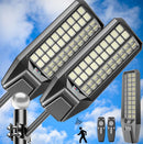 6500W Solar Street Light 7000K 800000LM Auto On/Off Dusk to Dawn IP67 Waterproof Motion Sensor